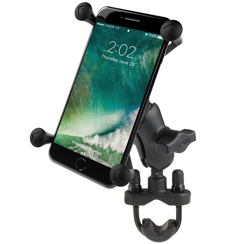 RAM-B-149Z-A-UN10U X-Grip Lenkerhalterung für große Smartphones mit Bügelschelle 0,5-1,25" 1