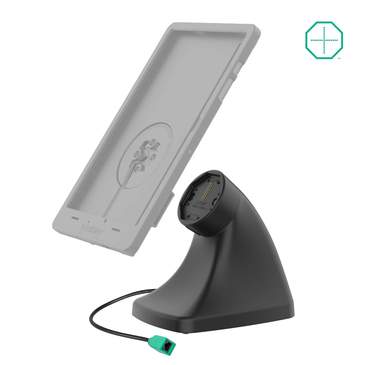 Ram Mounts GDS Uni-Conn Kiosk Ladedock mit PoE für iPad und Galaxy