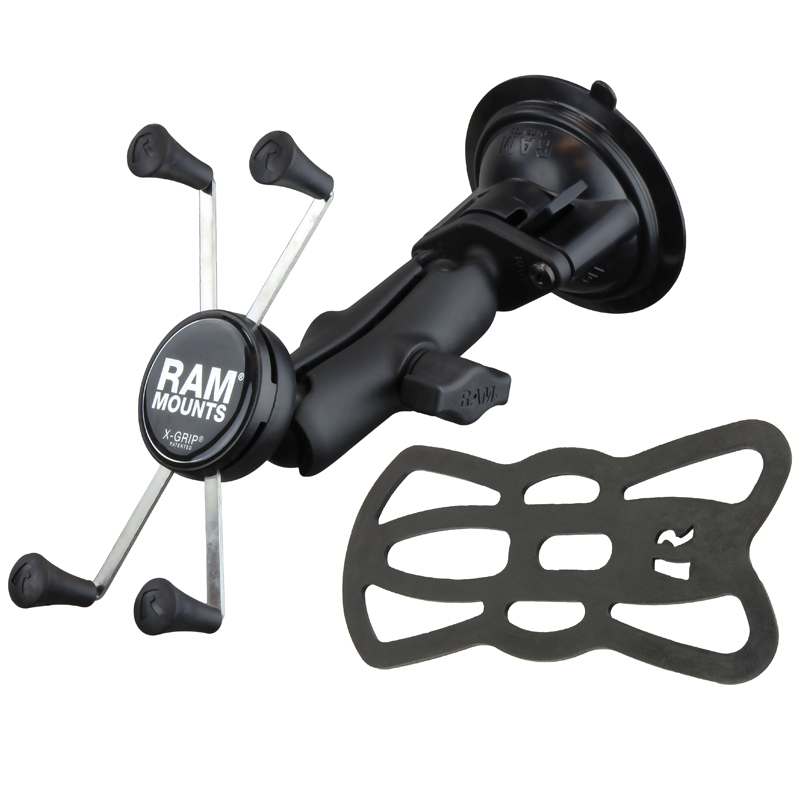 RAM-B-166-UN10U Ram Mount X-Grip Universalhalteklammer für große Smartphones mit Saugnapf 1