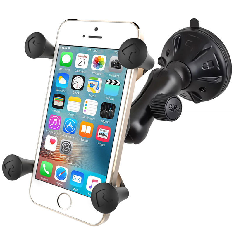RAP-B-166-2-UN7U X-Grip Universalhalterung für Smartphones mit Twist-Lock Saugnapfbasis 2