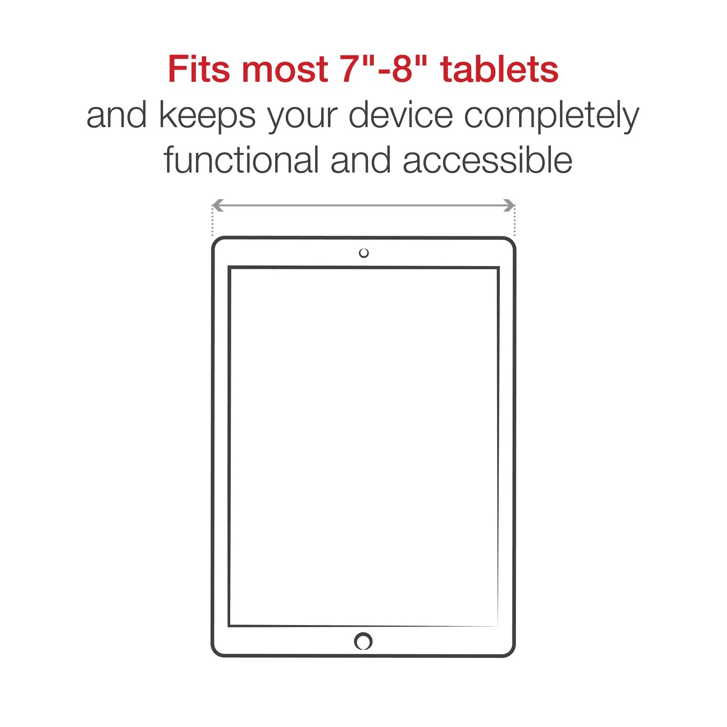 RAP-B-299-4-UN8U X-Grip Universalhalterung für 7-8 Zoll Tablets - Stubby Becherhalter-Basis 11