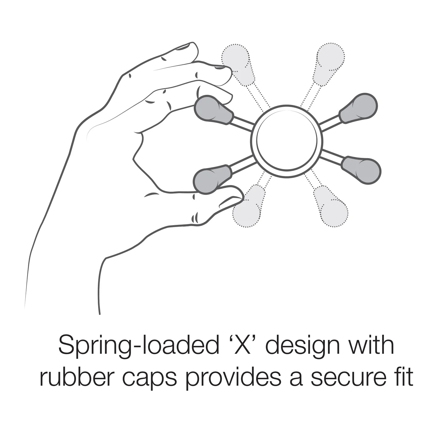 RAM-HOL-UN7-462-400 Small X-Grip® Handyhalterung mit Vibe-Safe™ & Small Tough-Claw™ 6