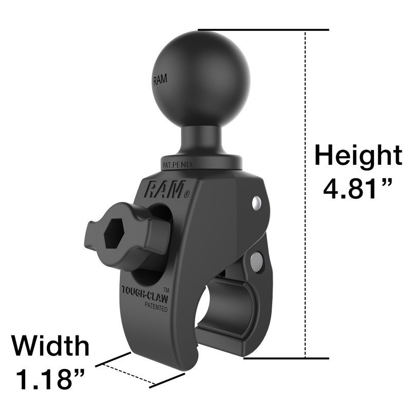 RAM-400-B-UN8U X-Grip Universalhalterung-Set 7-8" Tablets- kurzer Arm, Tough-Claw klein 10