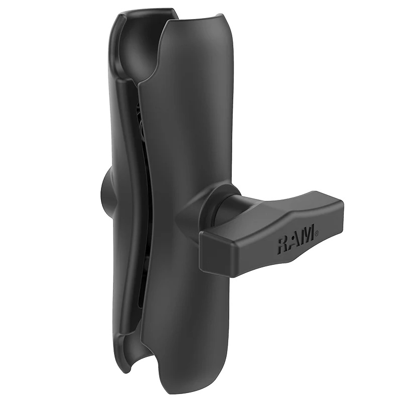 RAM-102U-2461 Doppel-Kugelhalterung mit 2 x VESA Platte 75x75 aus Aluminium, C-System 2