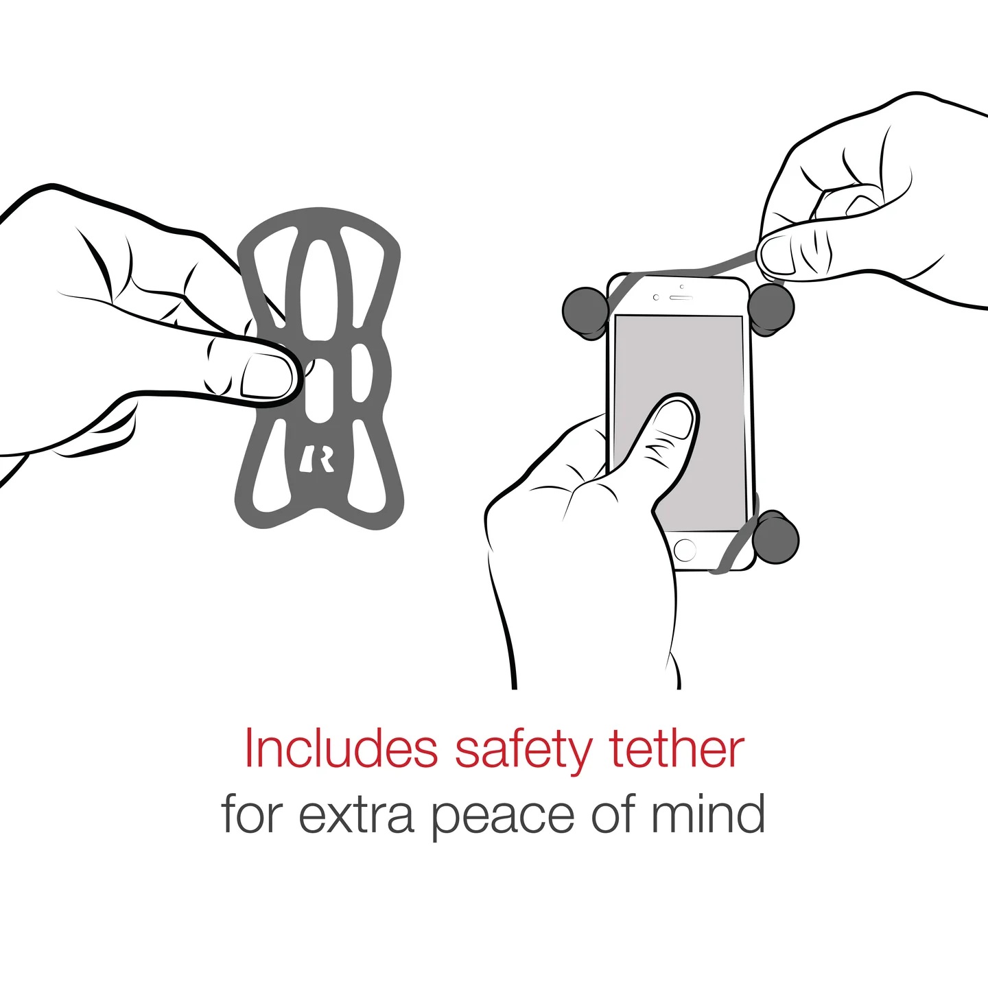 RAM-HOL-UN7U small X-Grip Universalhalterung für kleine Smartphones - Snap-Link Adapter 8