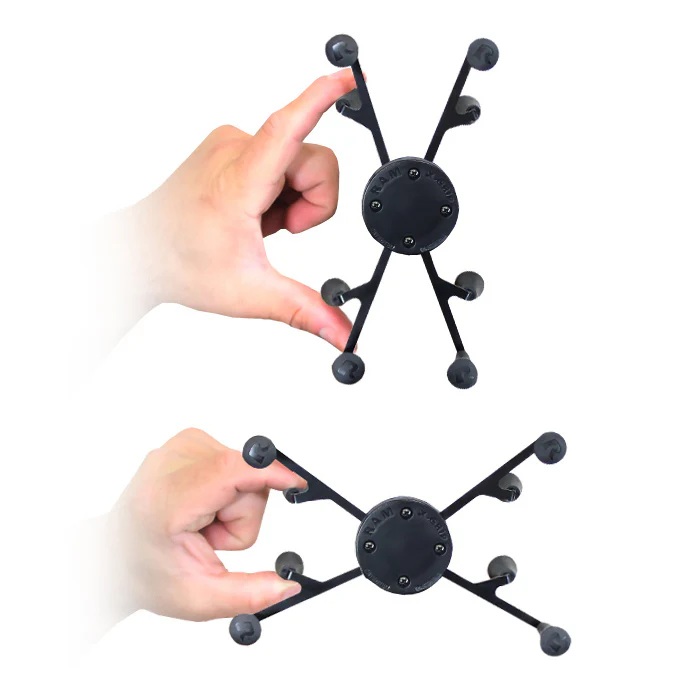 RAM-B-166-UN8U X-Grip Universalhalteklammer-Set für 7-8" Tablets - B-Arm medium, Saugnapfbasis 15