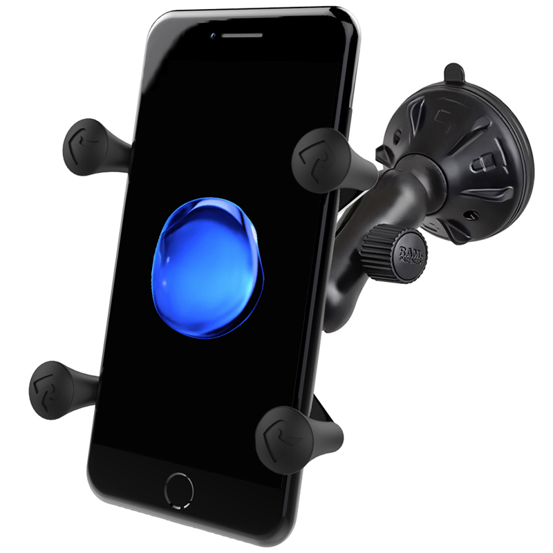 RAP-B-166-2-UN7U X-Grip Universalhalterung für Smartphones mit Twist-Lock Saugnapfbasis 1