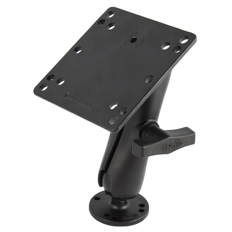 RAM-101U-246 VESA-Halter 100x100 mit Round Base und Socket Arm 1
