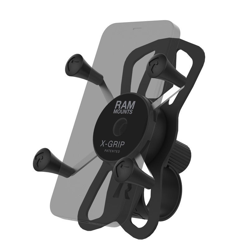 RAP-460-UN7U X-Grip Smartphone Halter mit Tough-Strap Lenkerbasis 1