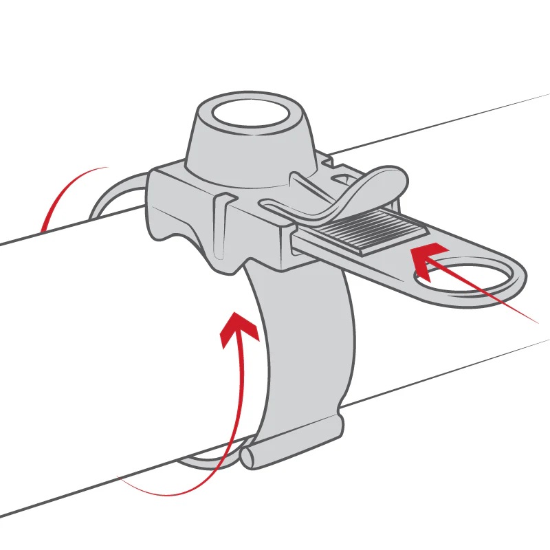 RAP-SB-187-UN7U small X-Grip Universalhalterung - EZ-Strap Lenkerhalterung, Snap-Link Kugel 12