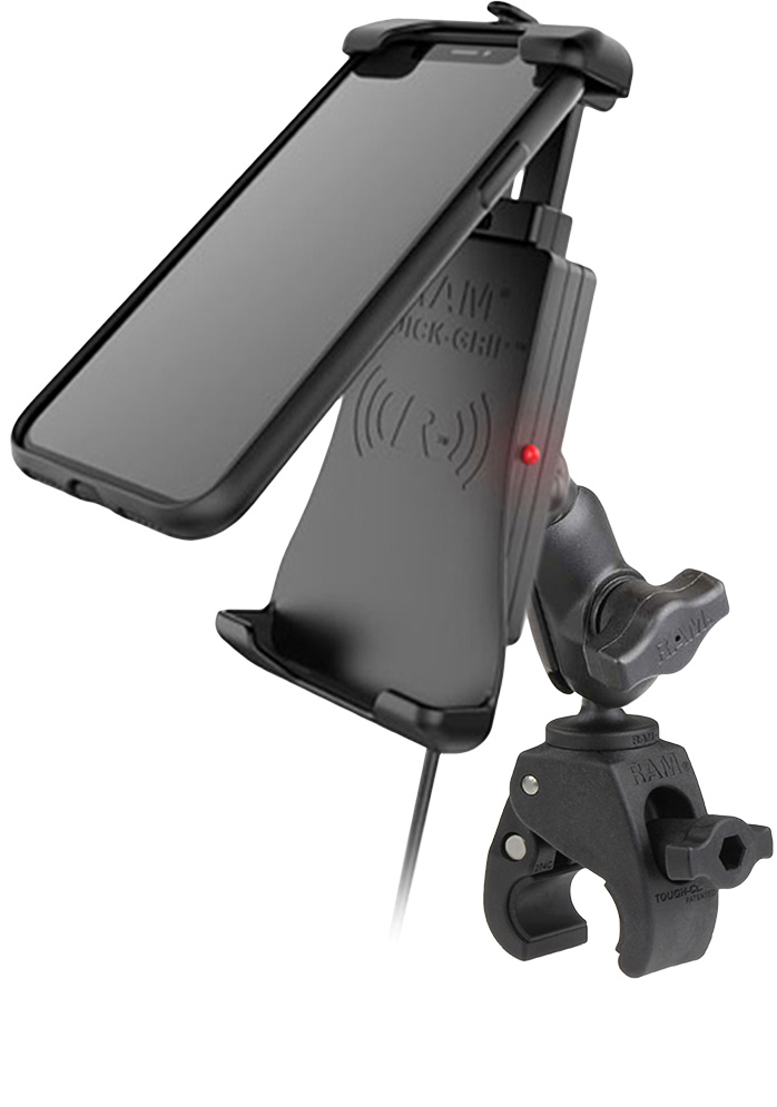 EC-B-400-A-UN14W Quick-Grip induktive Smartphone Halterung mit mobiler Klemme 1