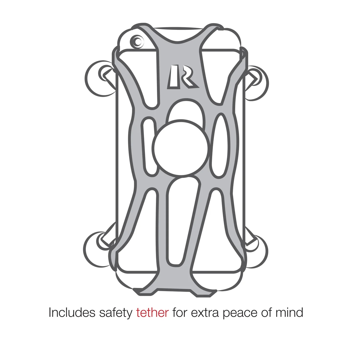 RAM-B-149Z-A-UN10U large X-Grip Halterung - Socket Arm kurz, Bügelschelle 0,5-1,25" 10