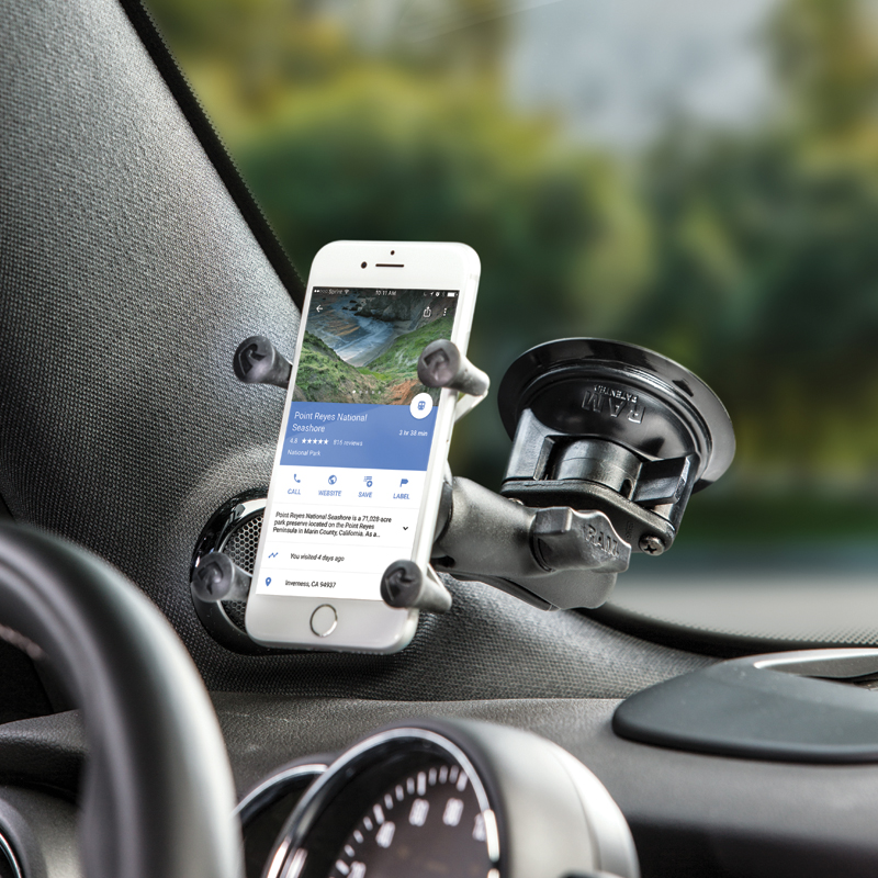RAM-B-166-UN7U X-Grip für Smartphones mit Twist-Lock Saugnapfbasis (Universalhalterung). 3