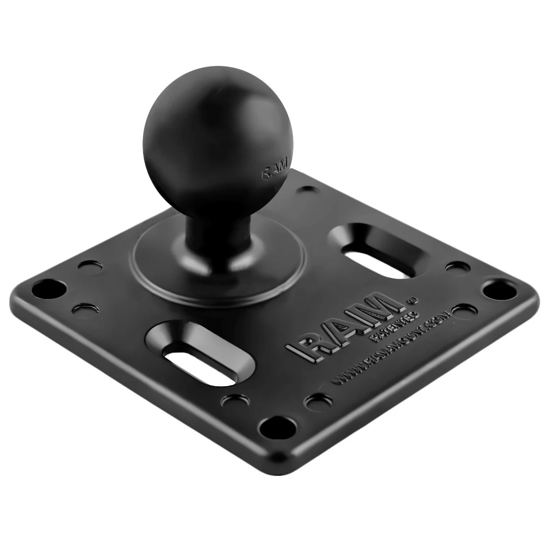 RAM-334U Doppelbügelschellenhalterset 1"-1,25", C-Arm + VESA-Platte 75x75 - aus Aluminium 2