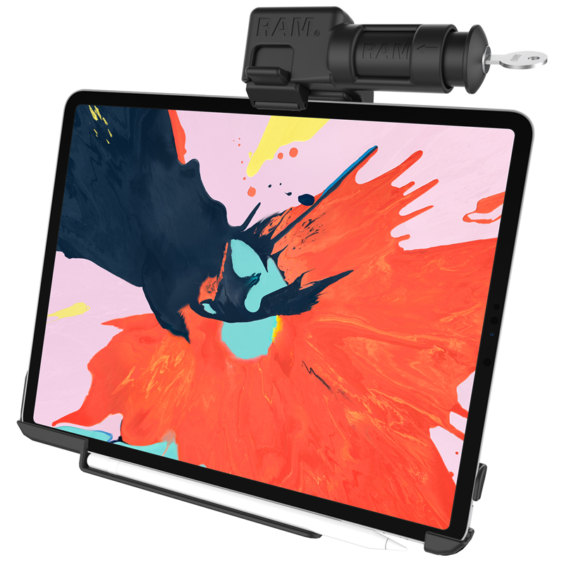 RAM-HOL-AP24KLU Apple iPad Pro 12.9 3-6 Gen EZ-Roll´r Halter, abschließbar 1