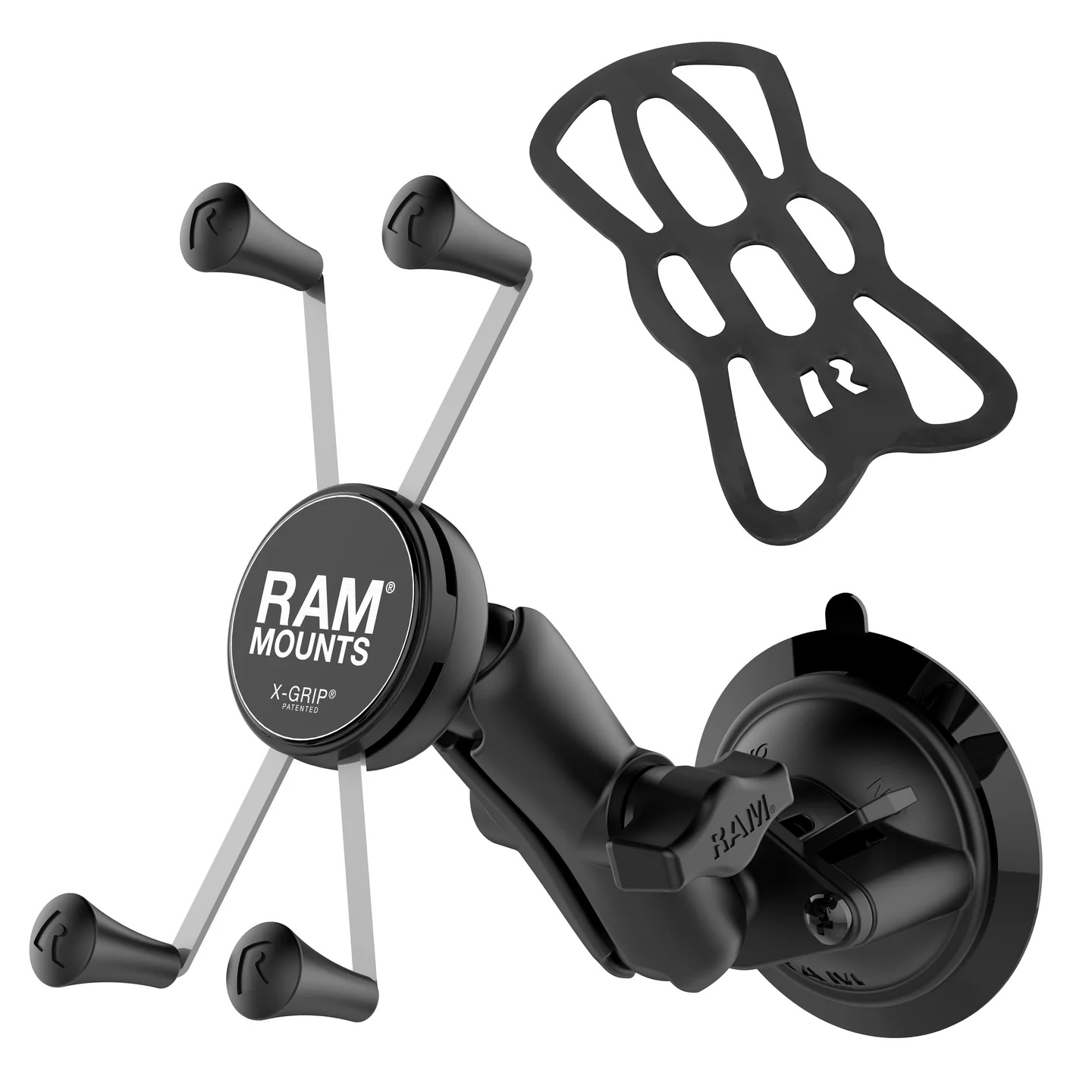 RAM-B-166-UN10U X-Grip Universalhalteklammer für große Smartphones - Socket-Arm medium, Saugnapf 7