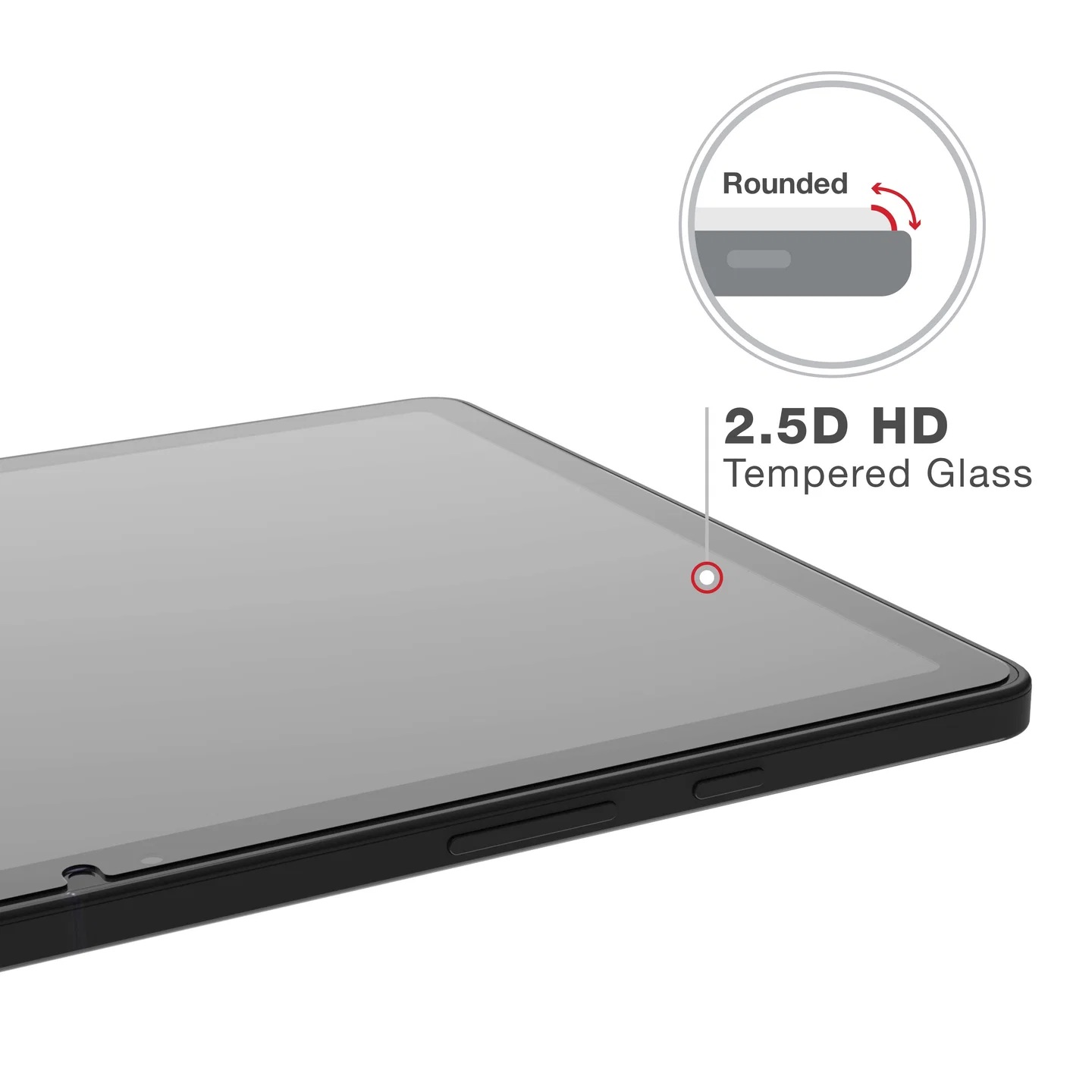 RAP-SKIN-SP-5 RAM® Panzerglas-Displayschutz für Samsung Tab A9+ & Tab A11+ 3