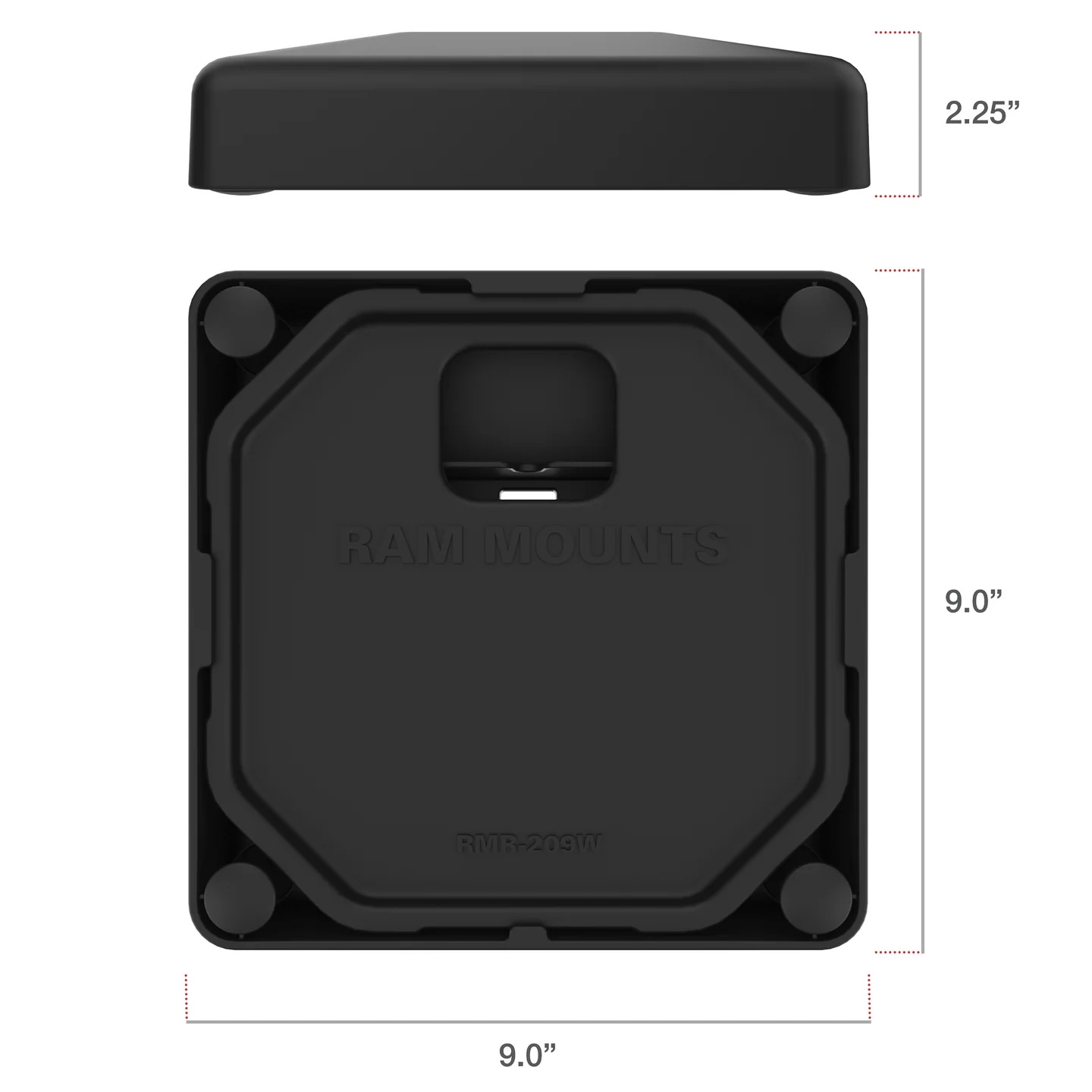 RAP-251-2 Massive Basisplattform für GDS Pedestal Docks (8 Pfund Gusseinsatz) 4