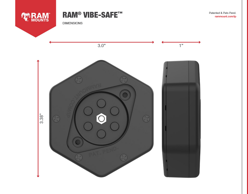 RAM-HOL-UN10-462-400 Large X-Grip® Handyhalterung mit Vibe-Safe™ & Small Tough-Claw™ 11