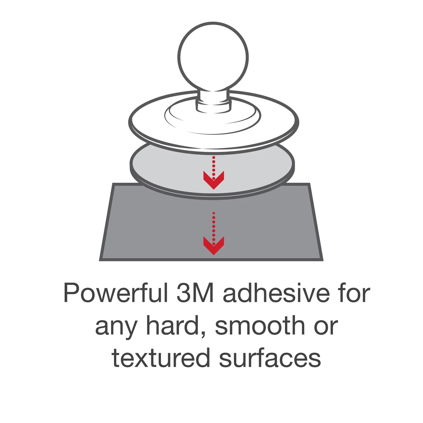 RAP-B-378-AP-MAG-1U Flex Klebebasis-Halterung für Apple 25W MagSafe (2024+) - medium Arm, Kunststoff 8